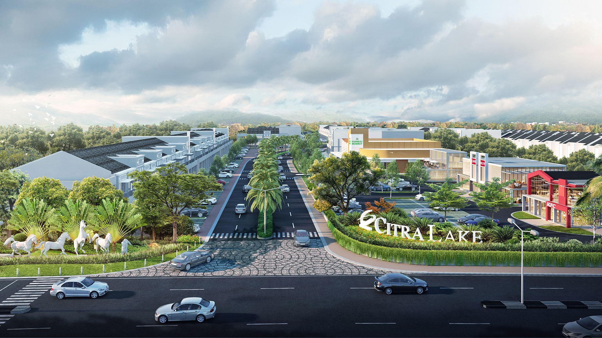 Commercial Area Landscape